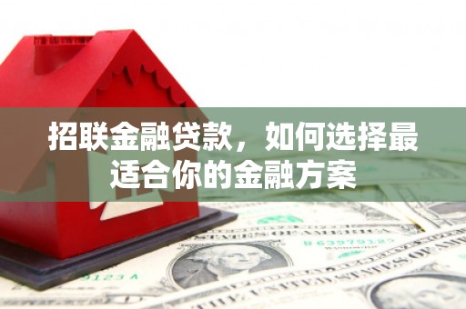 泉山招联金融贷款，如何选择最适合你的金融方案