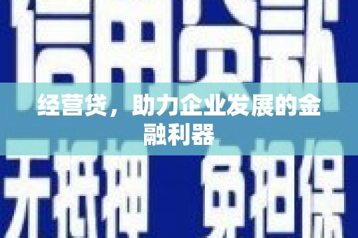泉山经营贷，助力企业发展的金融利器