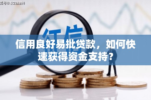 泉山信用良好易批贷款，如何快速获得资金支持？
