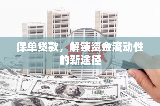 泉山保单贷款，解锁资金流动性的新途径