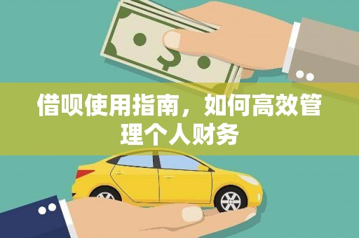 泉山借呗使用指南，如何高效管理个人财务