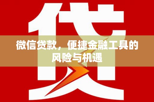 泉山微信贷款，便捷金融工具的风险与机遇