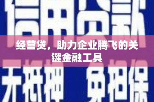 泉山经营贷，助力企业腾飞的关键金融工具