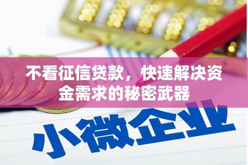泉山不看征信贷款，快速解决资金需求的秘密武器