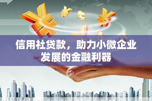 泉山信用社贷款，助力小微企业发展的金融利器