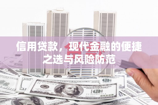 泉山信用贷款，现代金融的便捷之选与风险防范