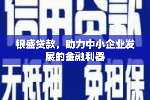 泉山银盛贷款，助力中小企业发展的金融利器