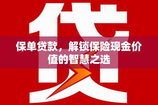 泉山保单贷款，解锁保险现金价值的智慧之选