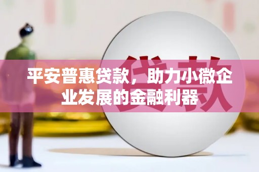 泉山平安普惠贷款，助力小微企业发展的金融利器