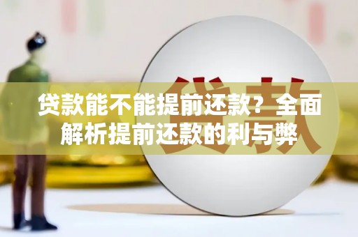 泉山贷款能不能提前还款？全面解析提前还款的利与弊