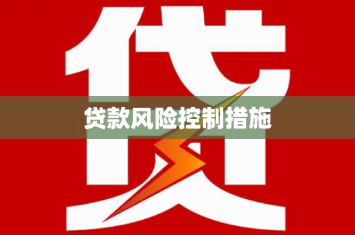 泉山贷款风险控制措施