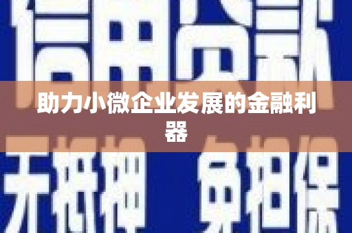泉山助力小微企业发展的金融利器