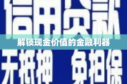 泉山解锁现金价值的金融利器